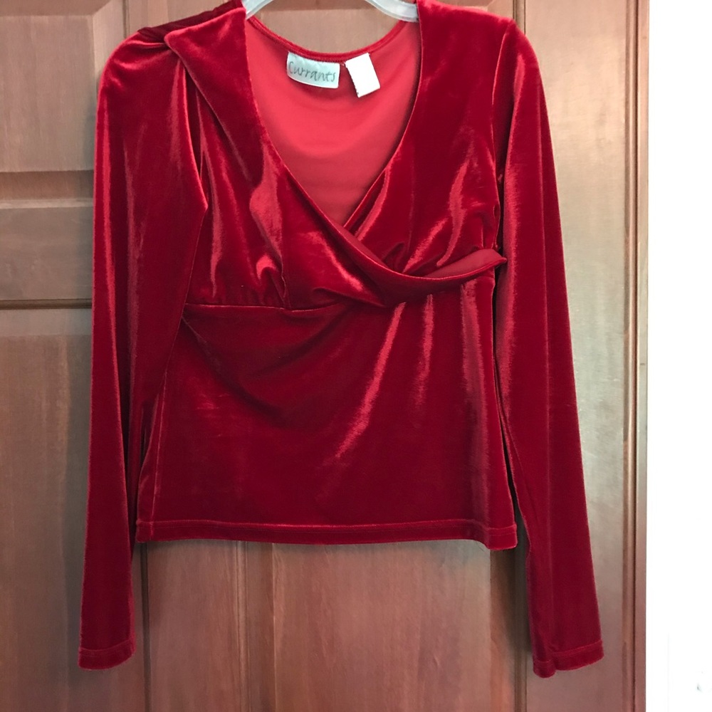 red. velvet.  size large.